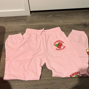 Strawberry Shortcake Pink Joggers for Women